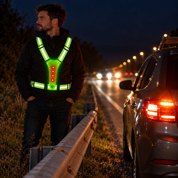 Gilet lumineux LED rechargeable