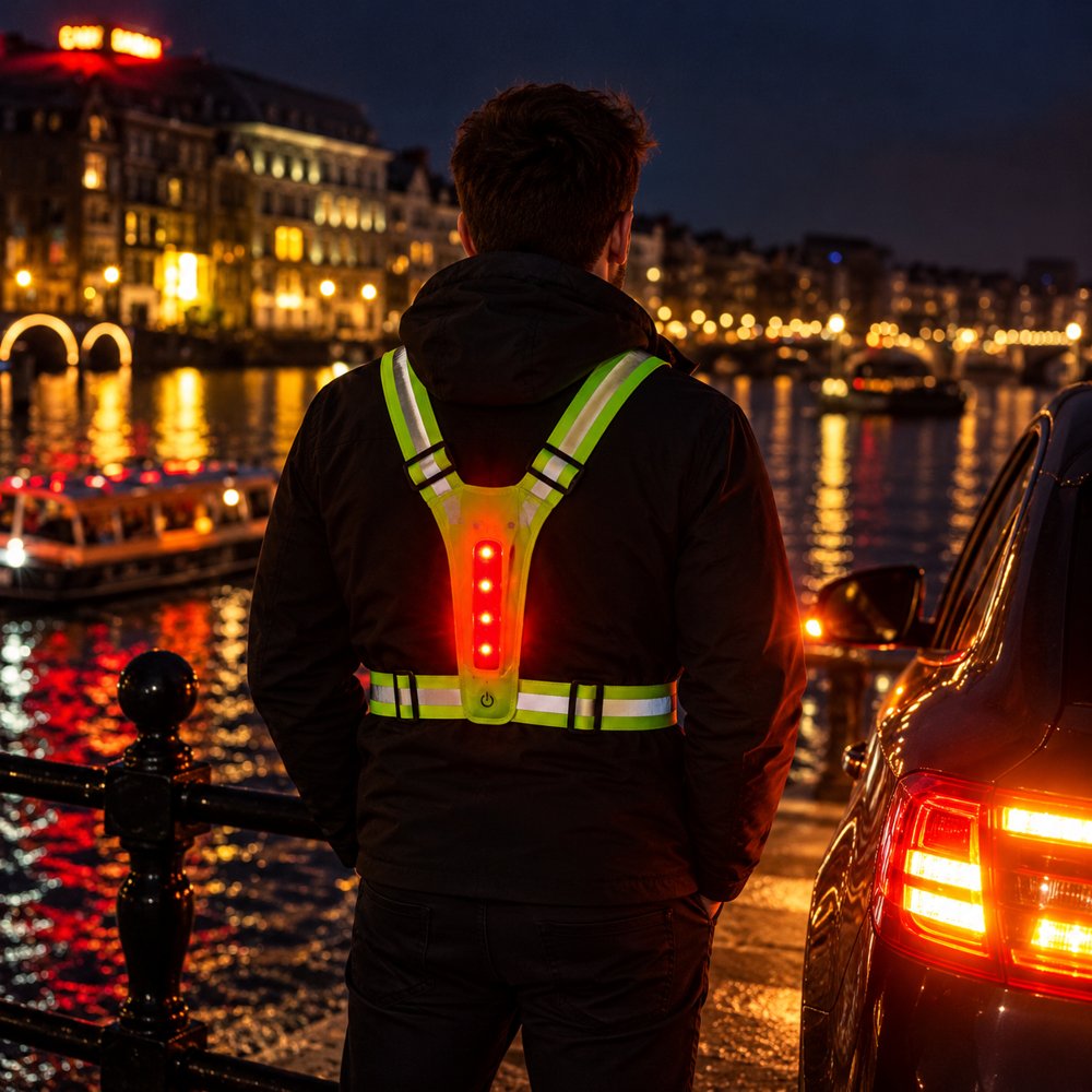 Gilet lumineux LED rechargeable