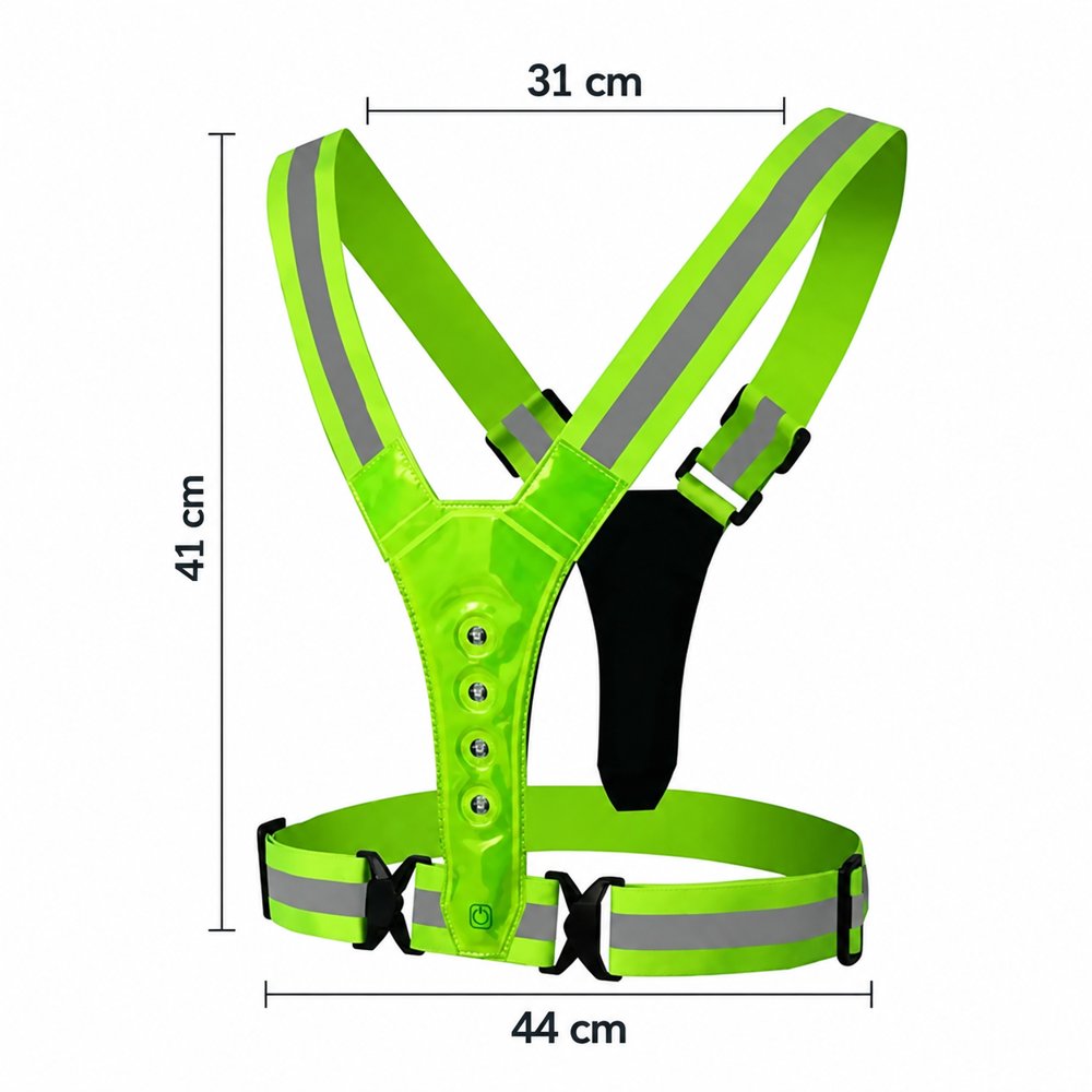 Gilet lumineux LED rechargeable