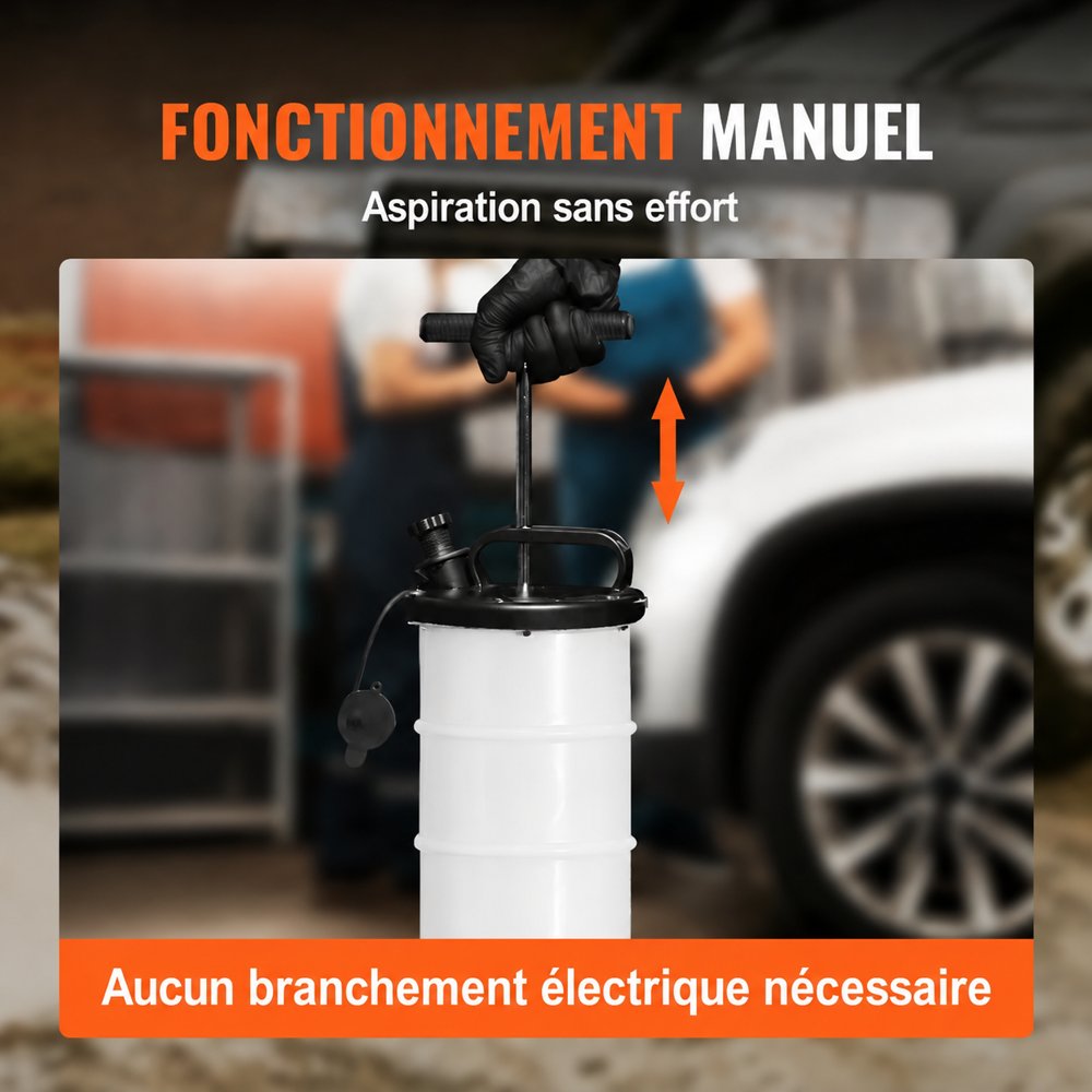Extracteur d'huile manuel 6,5 L