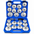 Coffret de 23 pièces : cloches de filtre à huile et cliquet