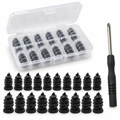Kit de réparation de crevaison, 20 vis et tournevis