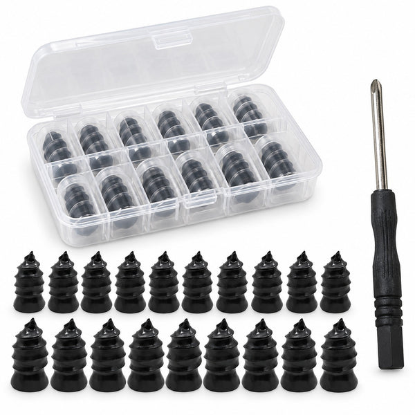 Kit de réparation de crevaison, 20 vis et tournevis